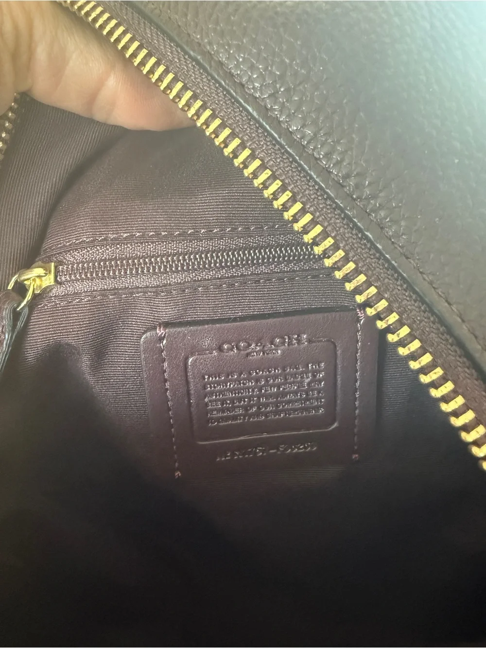Coach Mini Charlie Backpack Burgundy Pebbled Leather Gold Hardware Bag EUC